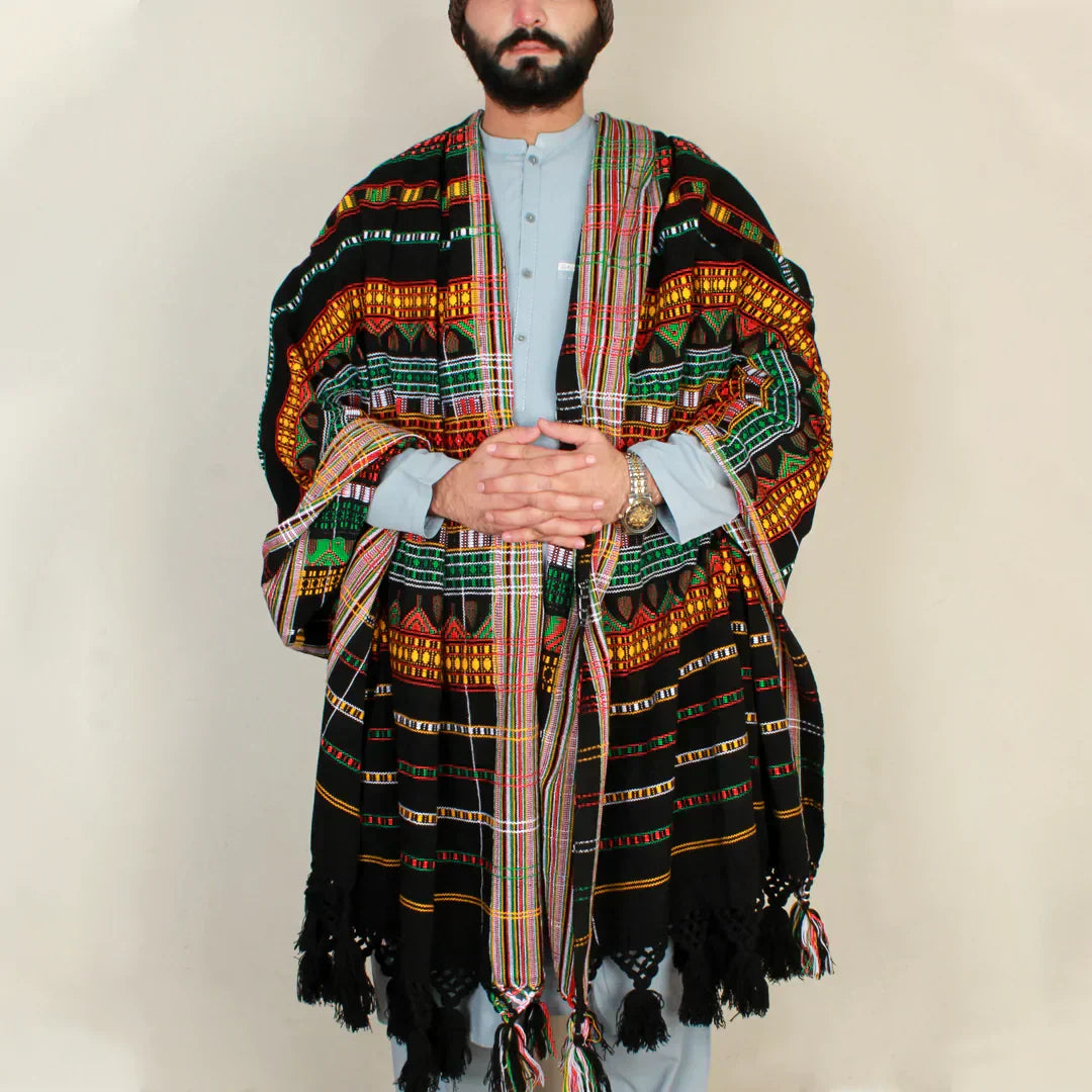 N Traditional Multani black Shawl