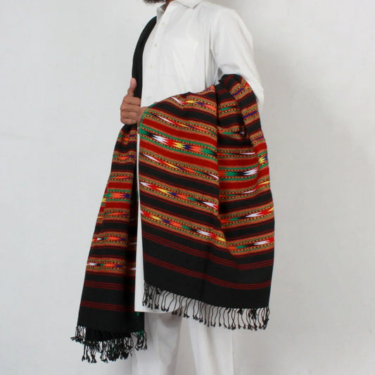 Nylon Black Shawl 7 Borders